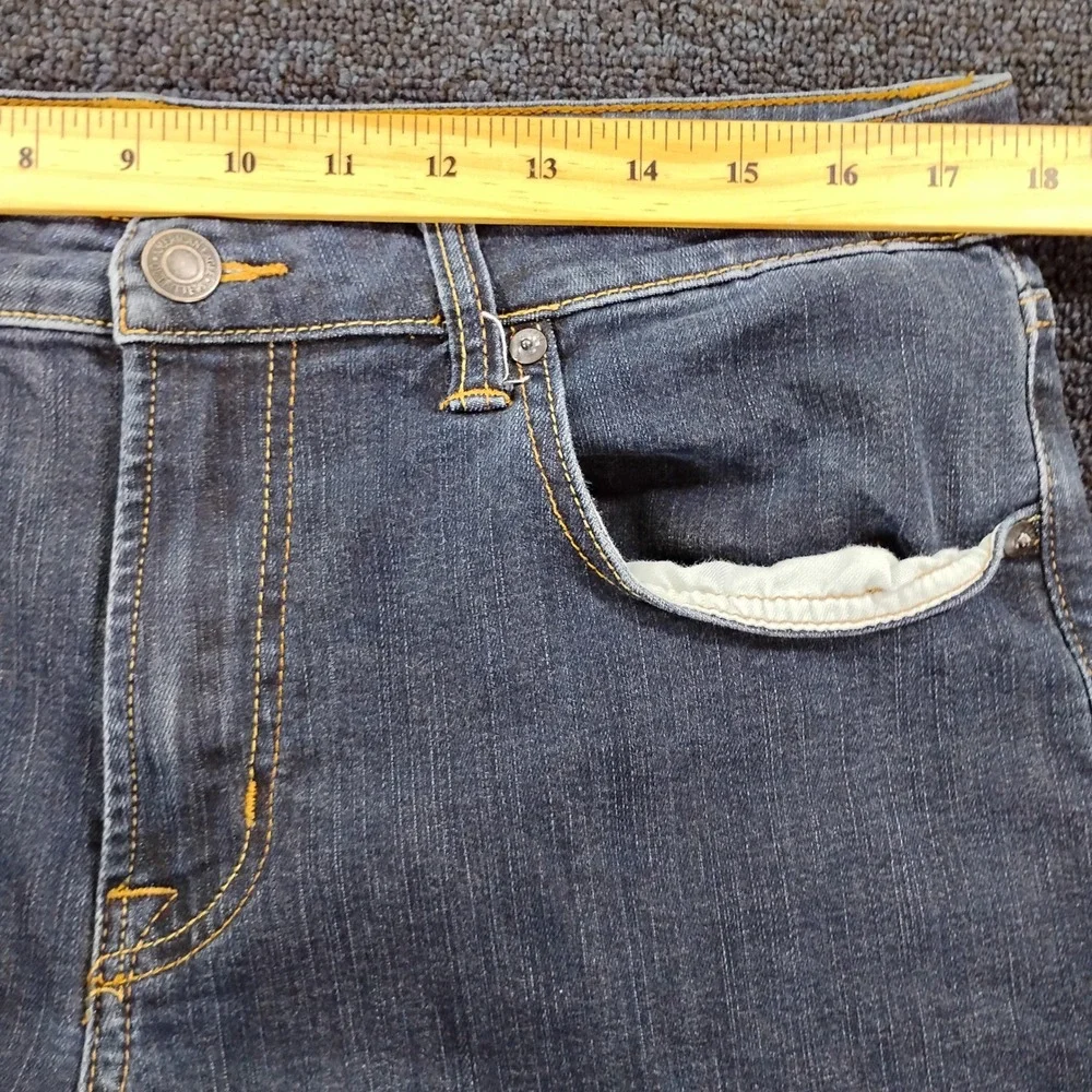 American Eagle Jeans Mens 34x32 Original Straight Active Flex Dark Wash Denim